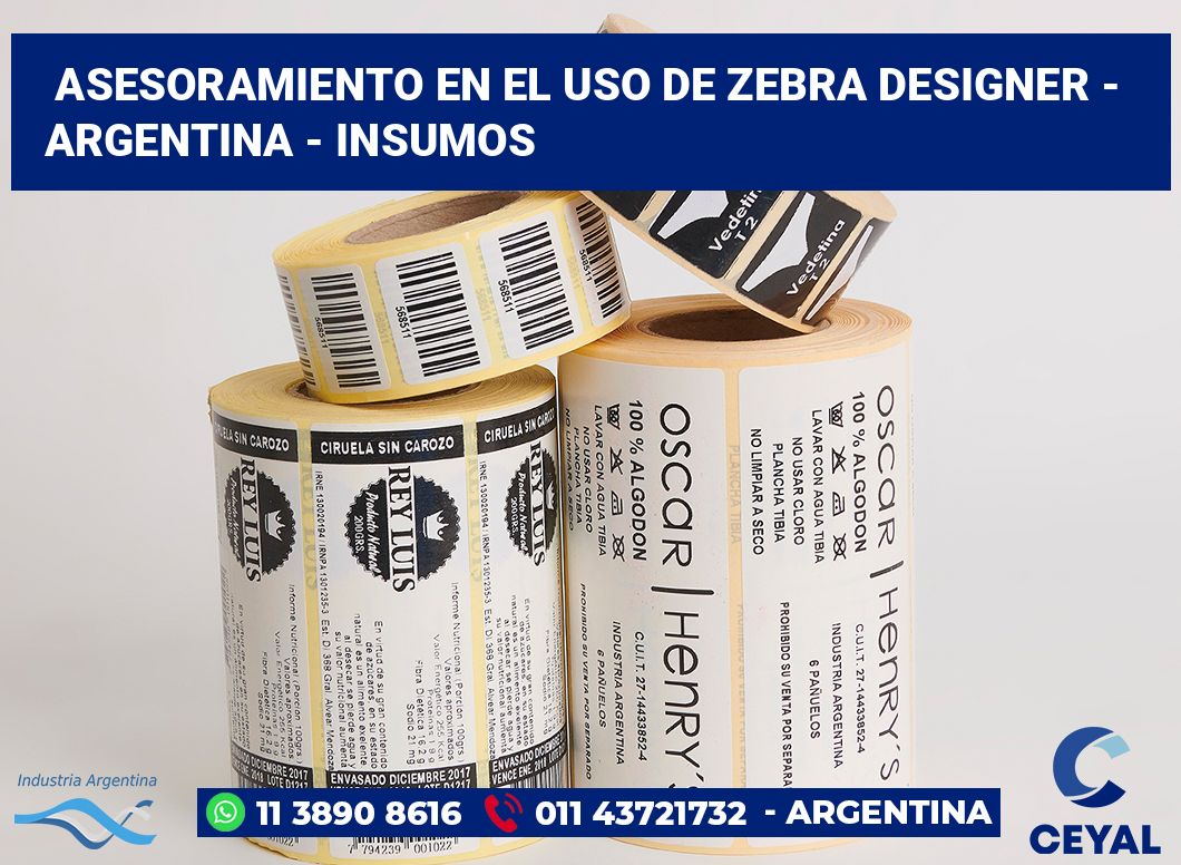 asesoramiento en el uso de zebra designer - Argentina - Insumos