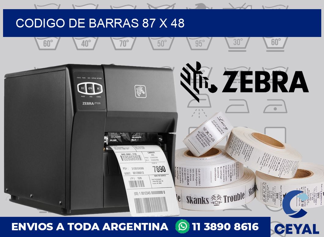codigo de barras 87 x 48