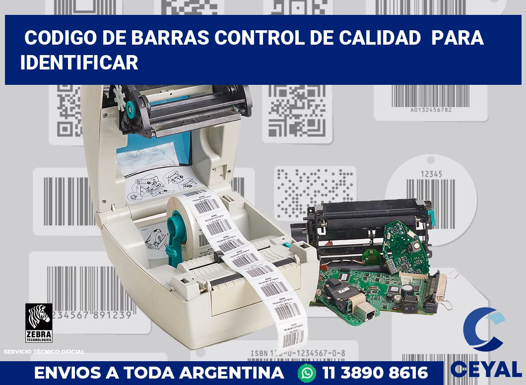 codigo de barras control de calidad  para identificar