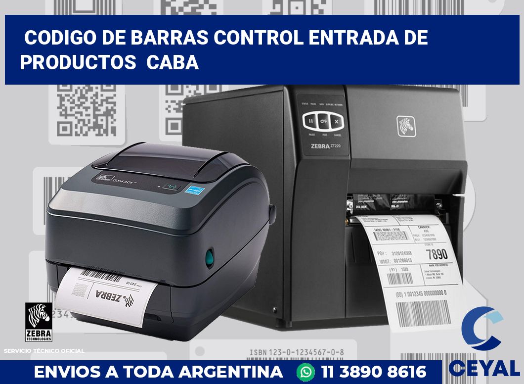 codigo de barras control entrada de productos  CABA