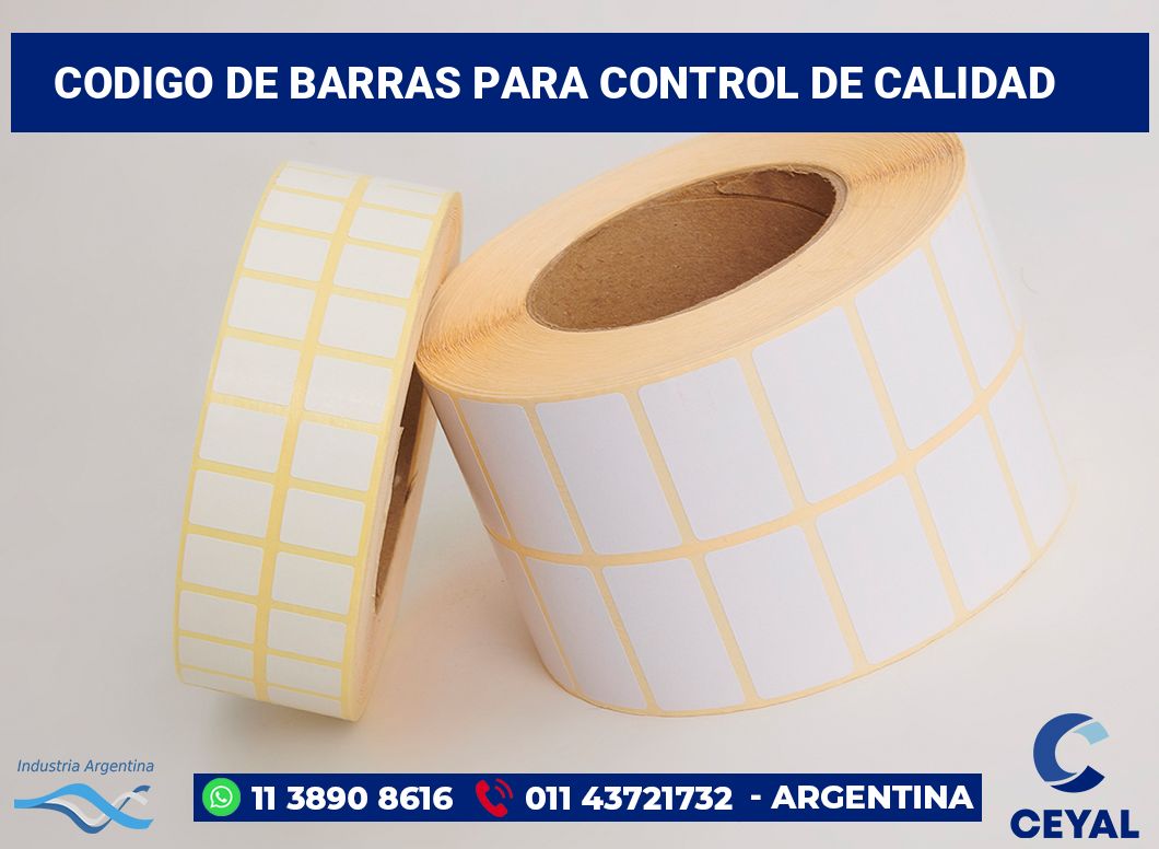 codigo de barras para control de calidad