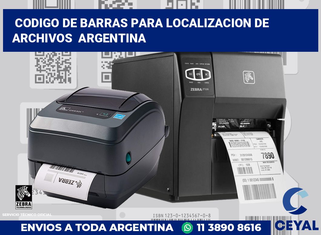 codigo de barras para localizacion de archivos  argentina