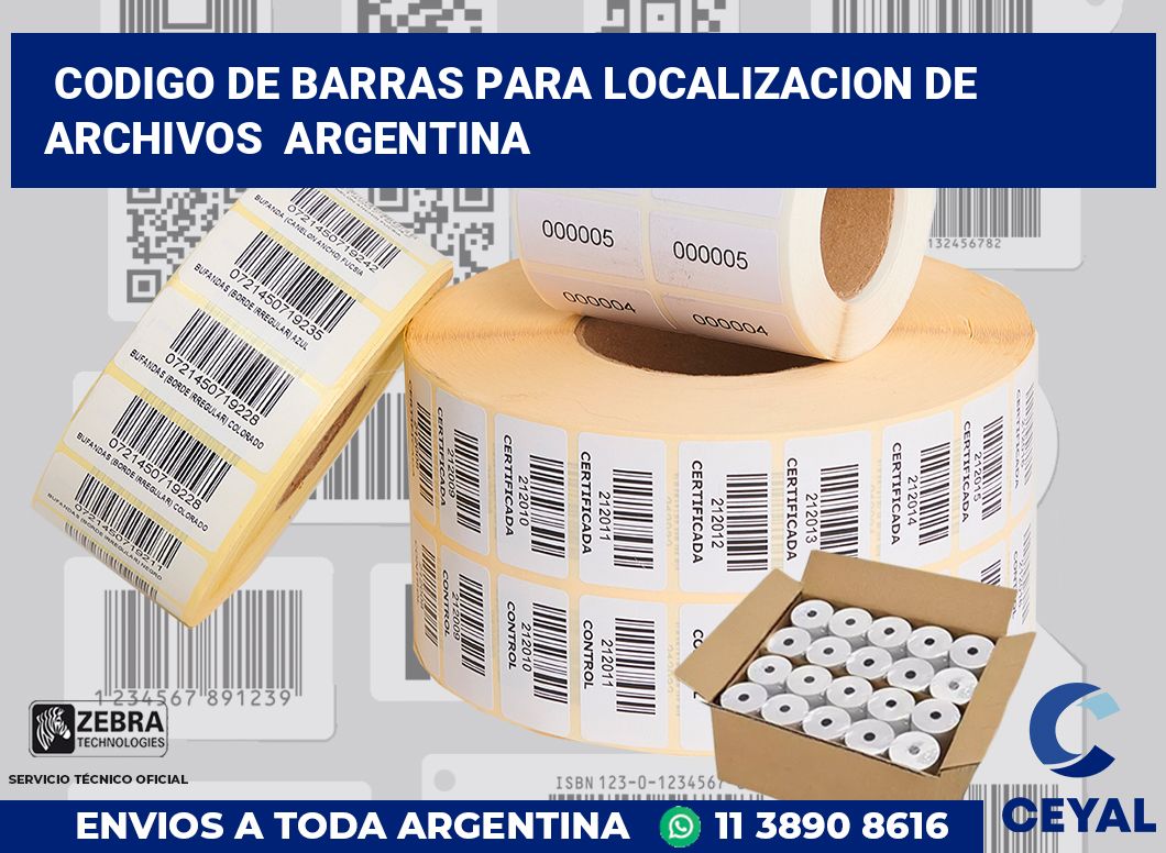 codigo de barras para localizacion de archivos  argentina