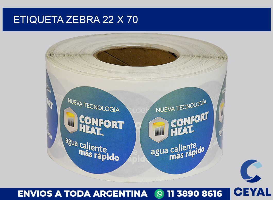 etiqueta zebra 22 x 70