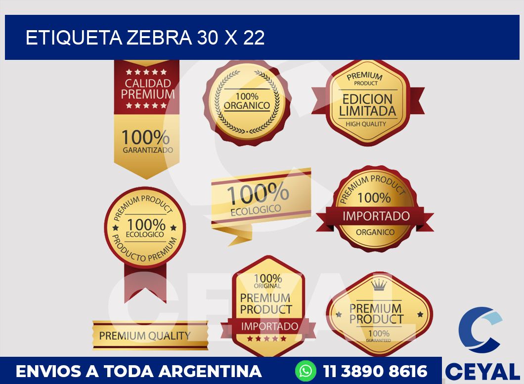 etiqueta zebra 30 x 22