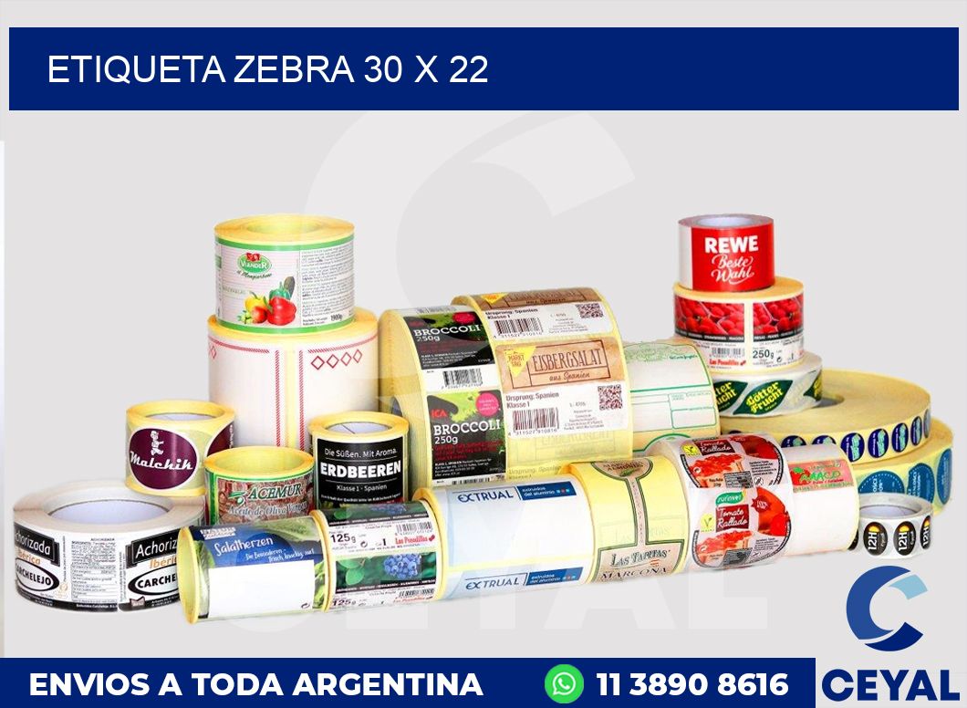 etiqueta zebra 30 x 22