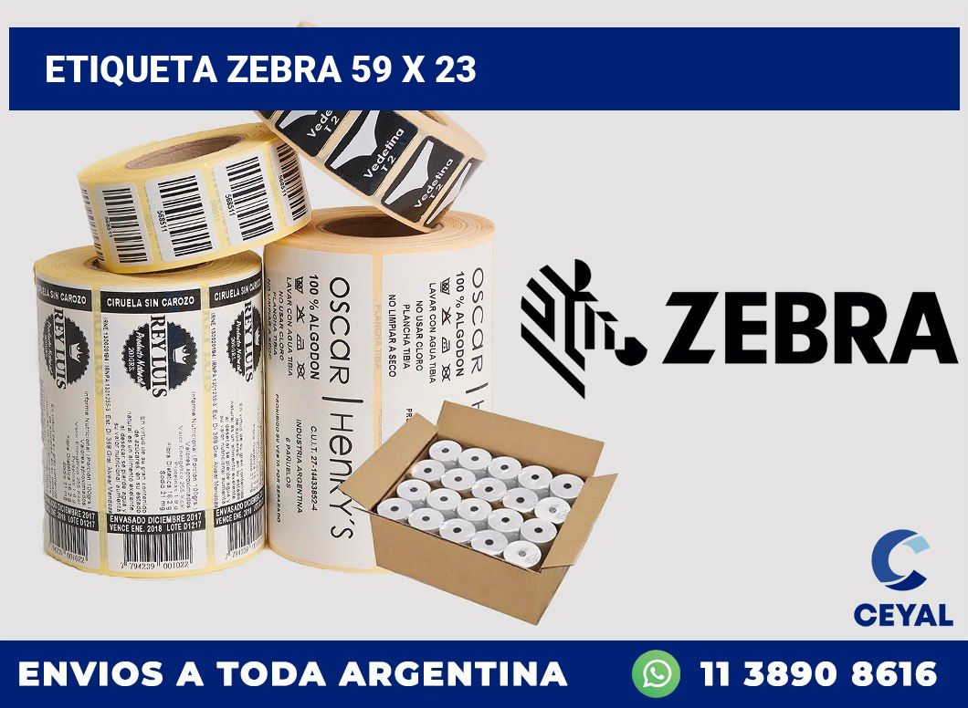 etiqueta zebra 59 x 23