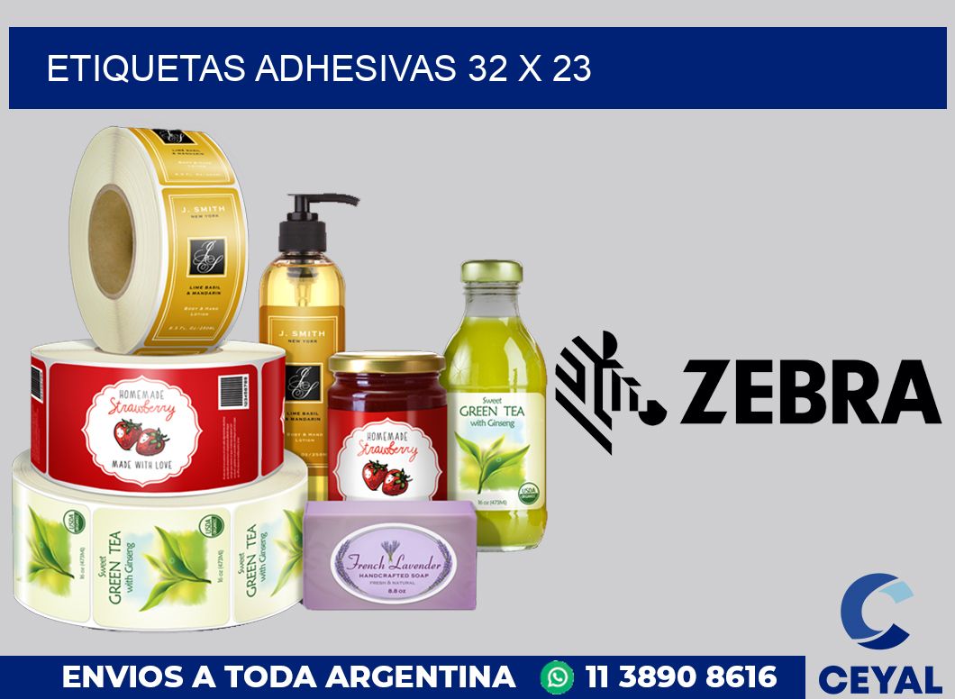 etiquetas adhesivas 32 x 23