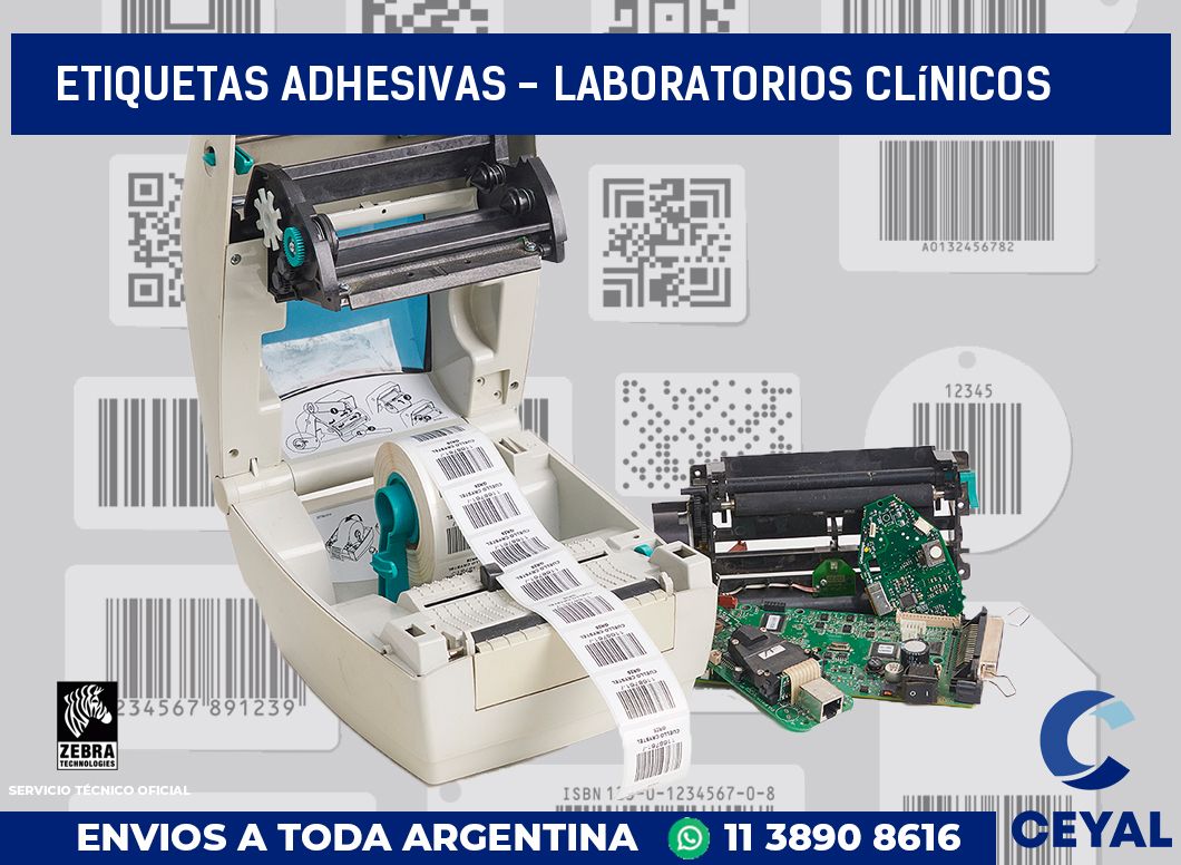 etiquetas adhesivas - Laboratorios clínicos