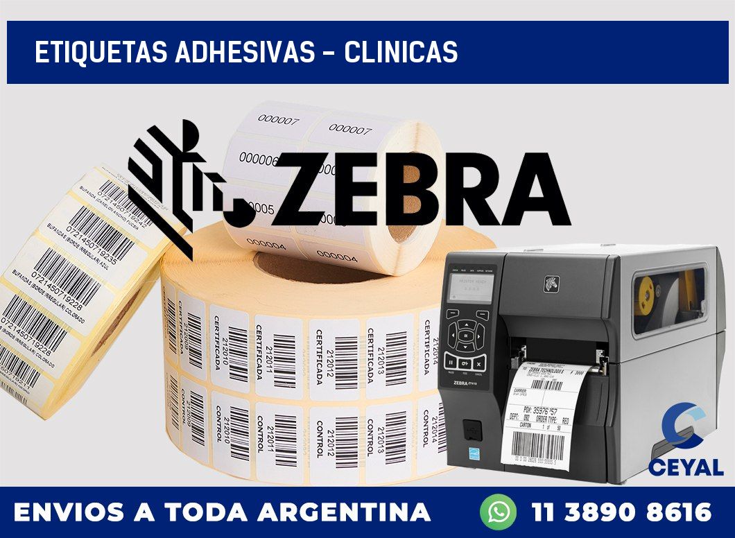 etiquetas adhesivas – clinicas