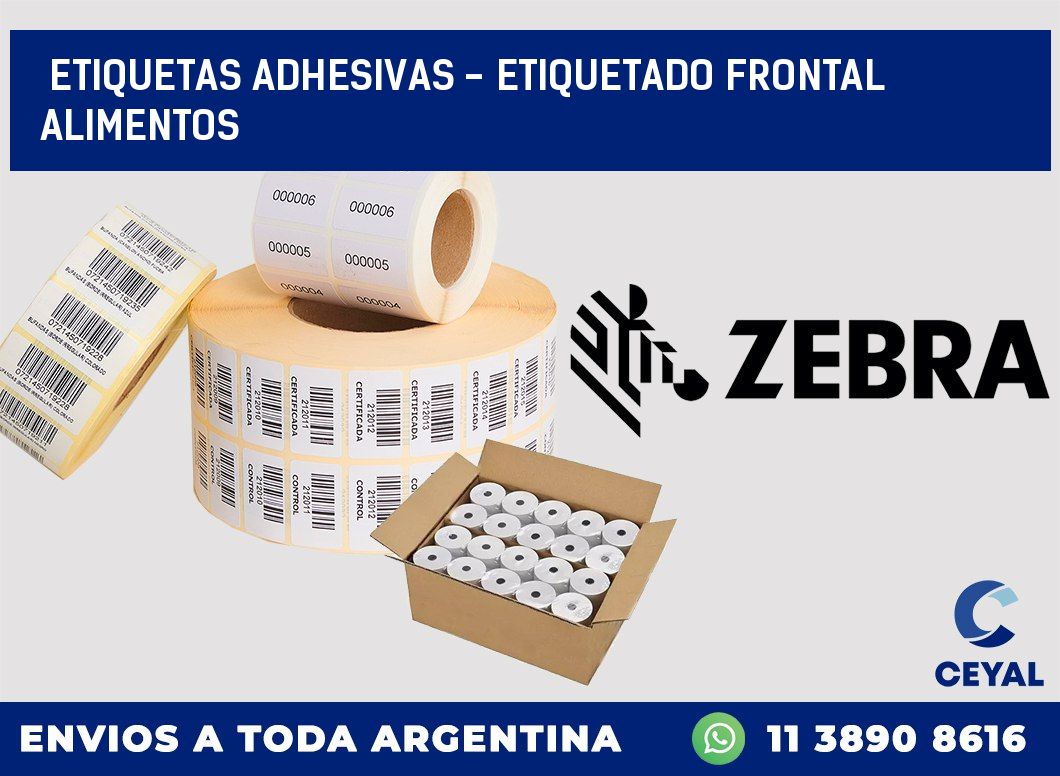 etiquetas adhesivas – etiquetado frontal alimentos