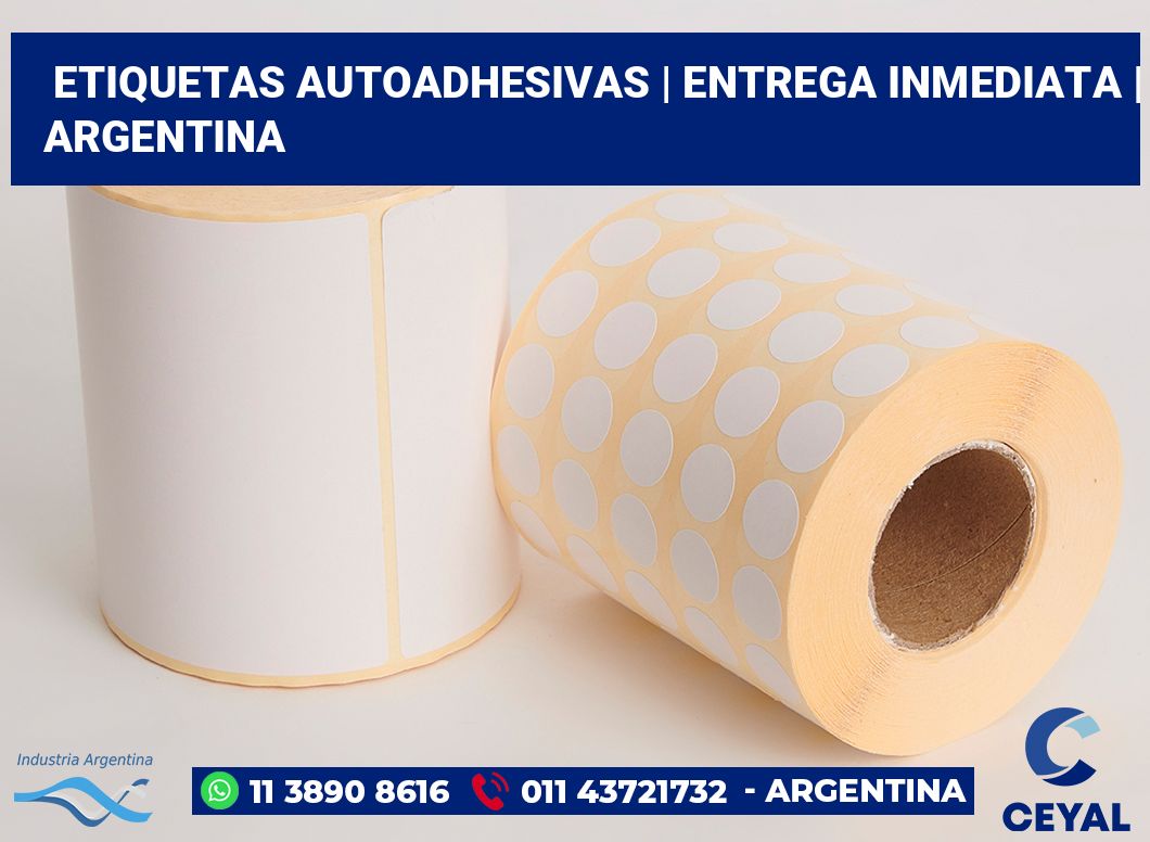 etiquetas autoadhesivas | Entrega inmediata | Argentina