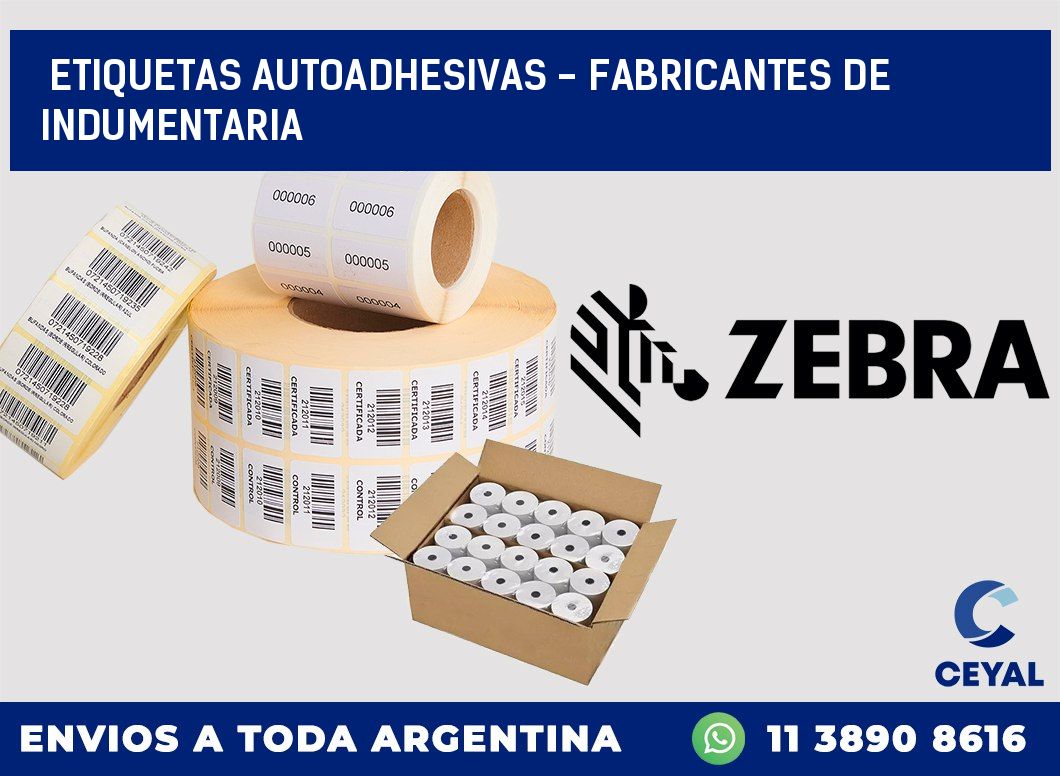 etiquetas autoadhesivas – Fabricantes de indumentaria