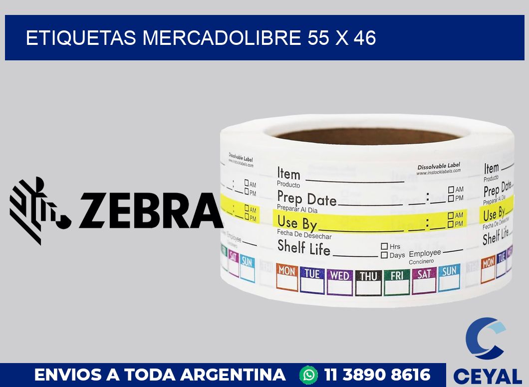 etiquetas mercadolibre 55 x 46