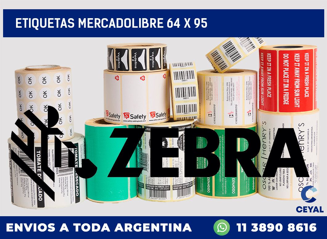 etiquetas mercadolibre 64 x 95