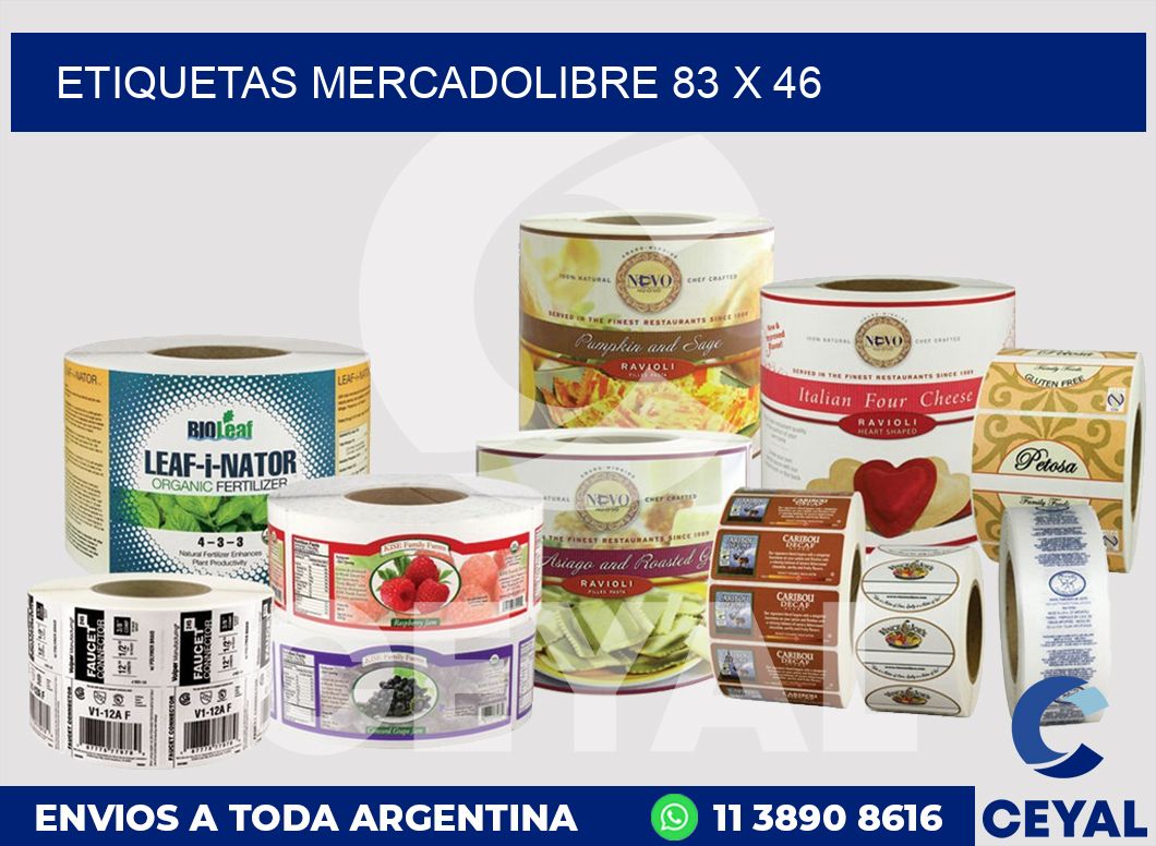 etiquetas mercadolibre 83 x 46