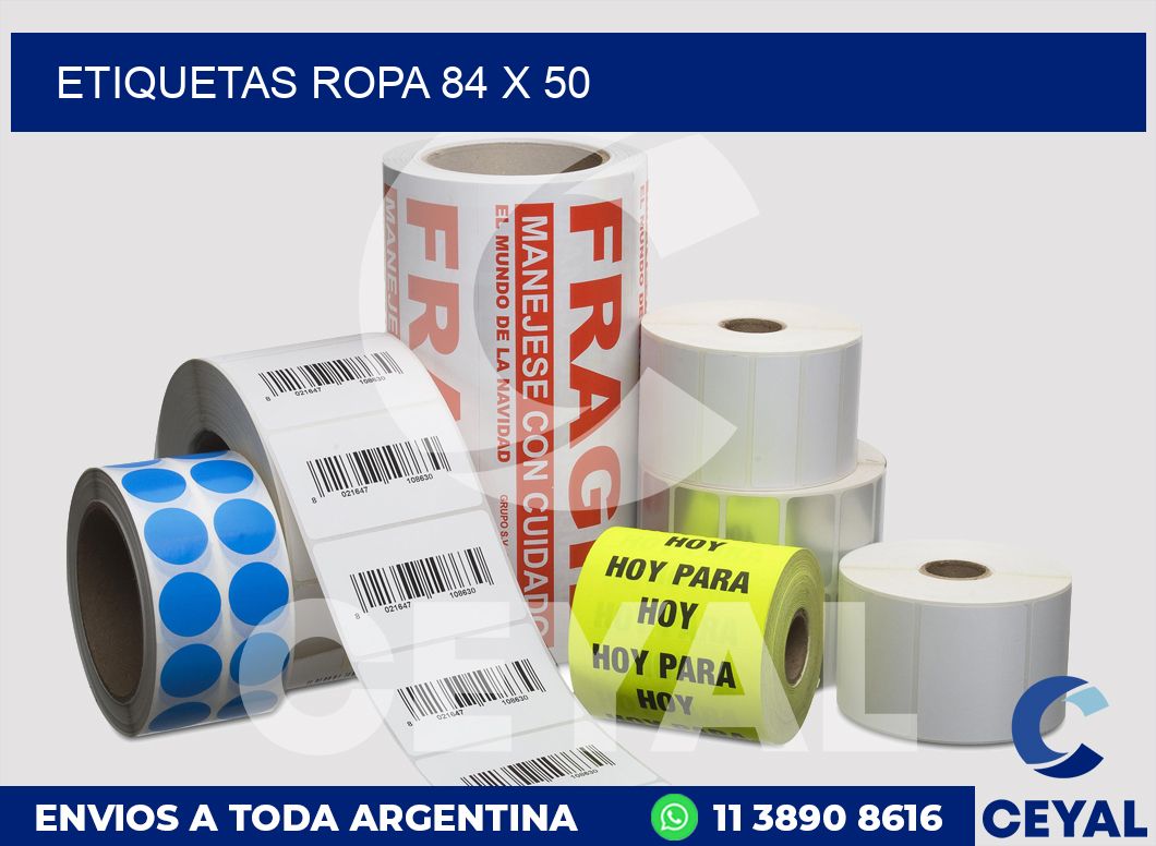 etiquetas ropa 84 x 50