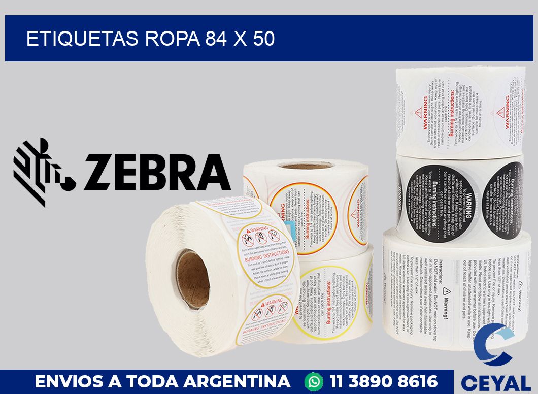 etiquetas ropa 84 x 50