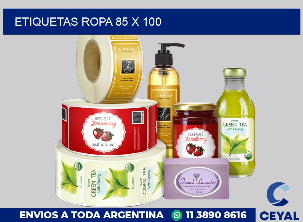 etiquetas ropa 85 x 100