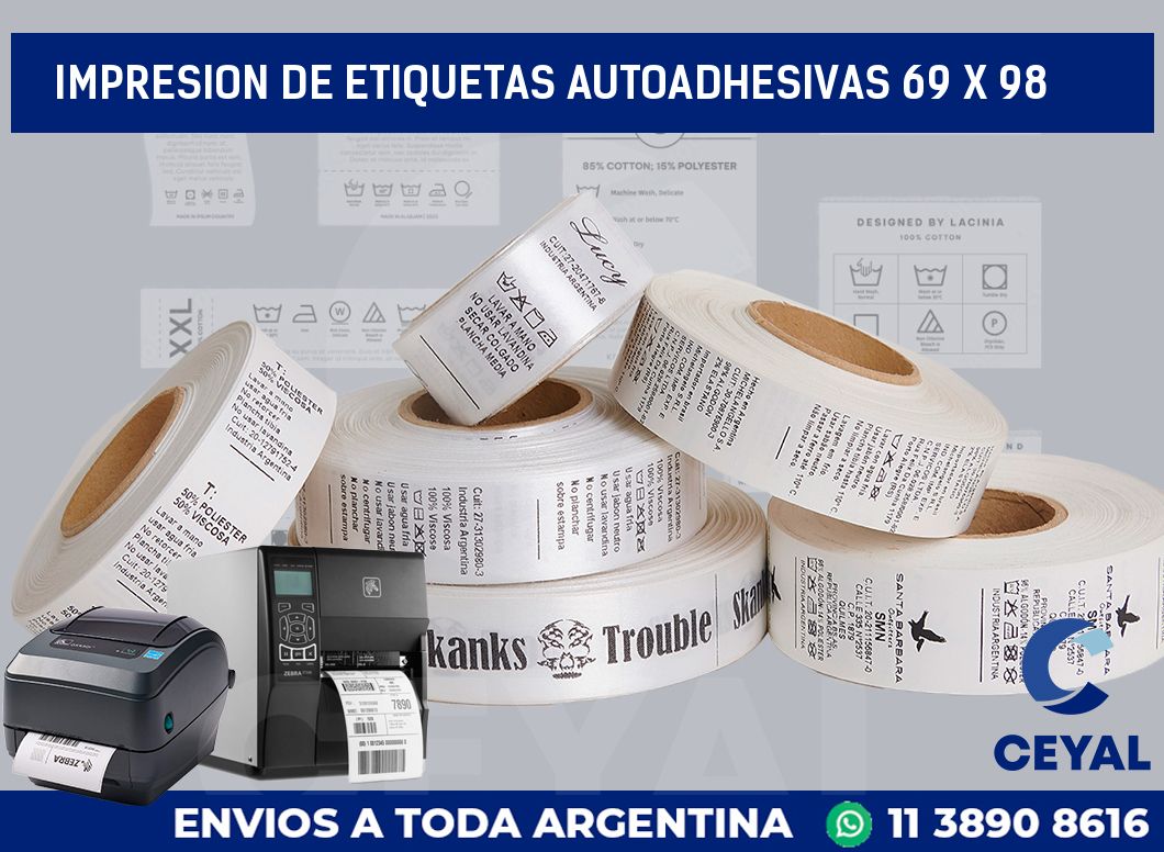 impresion de etiquetas autoadhesivas 69 x 98