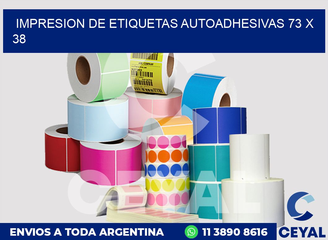 impresion de etiquetas autoadhesivas 73 x 38