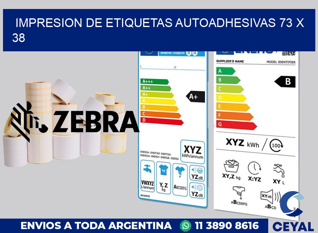 impresion de etiquetas autoadhesivas 73 x 38