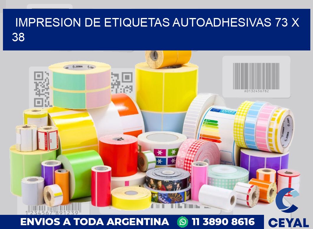 impresion de etiquetas autoadhesivas 73 x 38