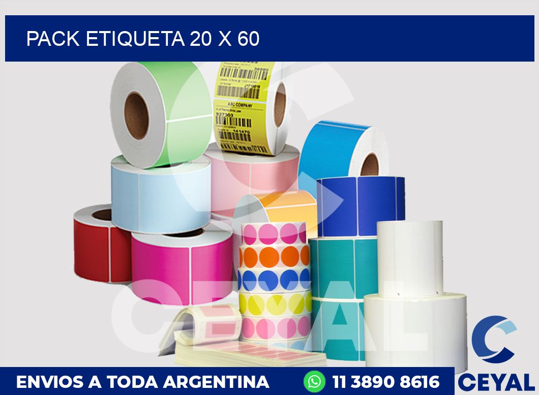 pack etiqueta 20 x 60