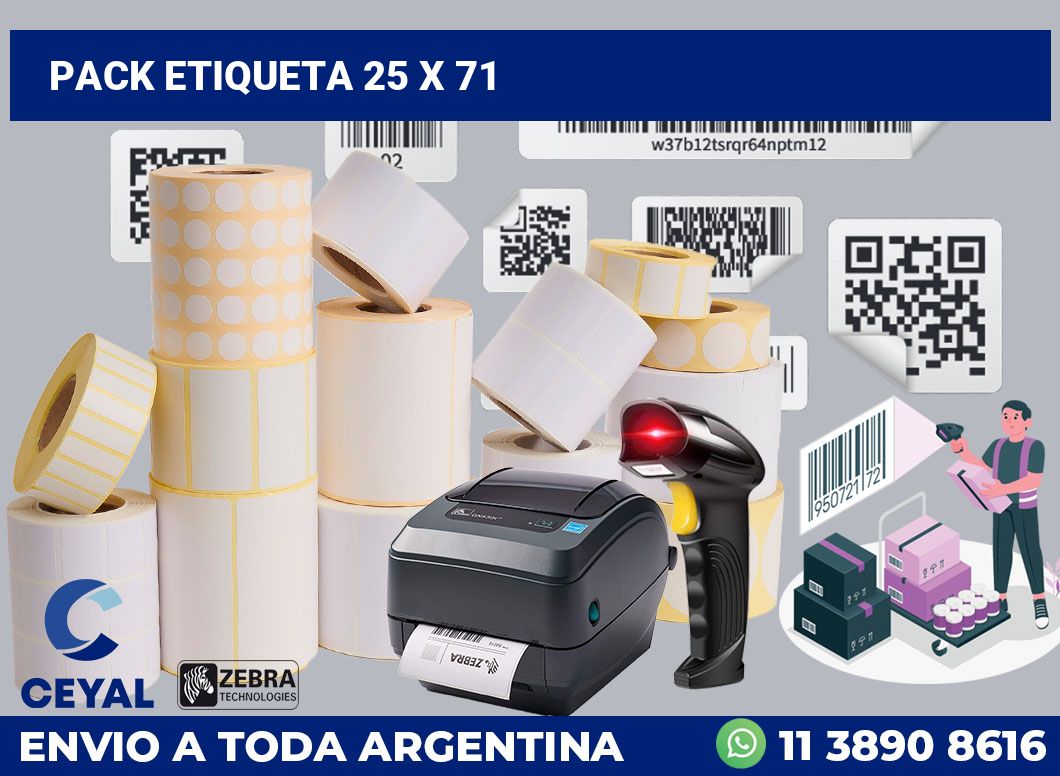 pack etiqueta 25 x 71