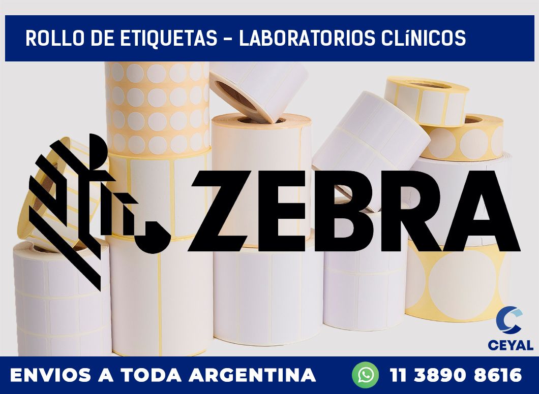 rollo de etiquetas - Laboratorios clínicos