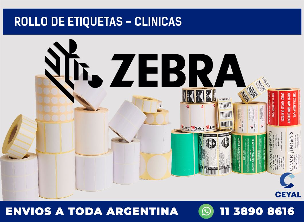 rollo de etiquetas – clinicas