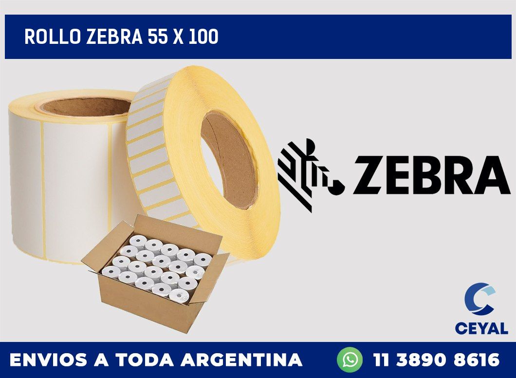 rollo zebra 55 x 100