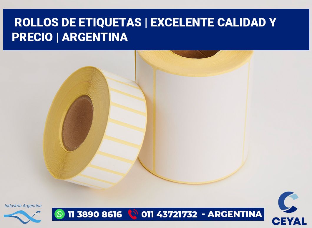 rollos de etiquetas | Excelente calidad y precio | Argentina