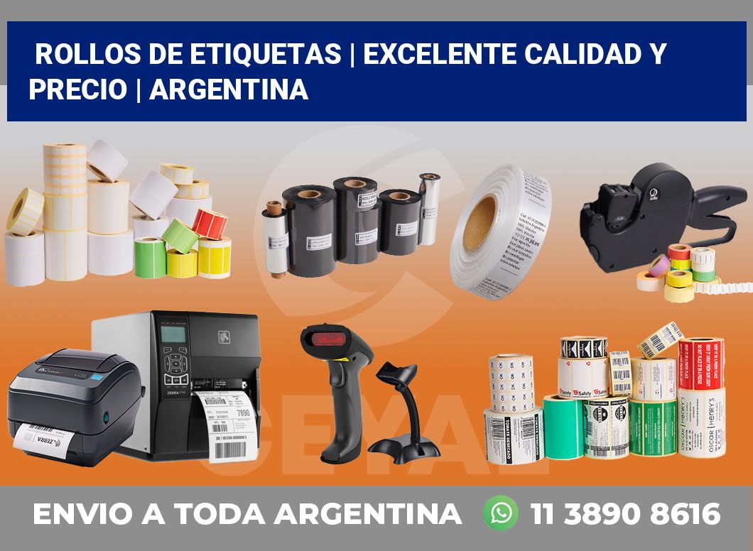 rollos de etiquetas | Excelente calidad y precio | Argentina