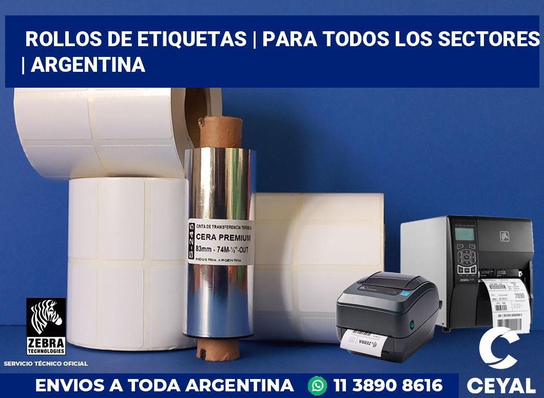 rollos de etiquetas | Para todos los sectores | Argentina