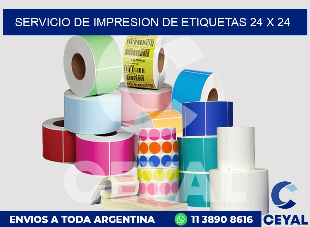 servicio de impresion de etiquetas 24 x 24