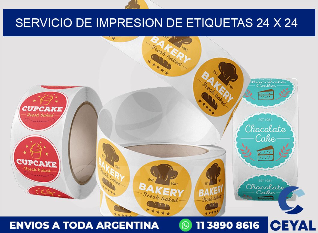 servicio de impresion de etiquetas 24 x 24