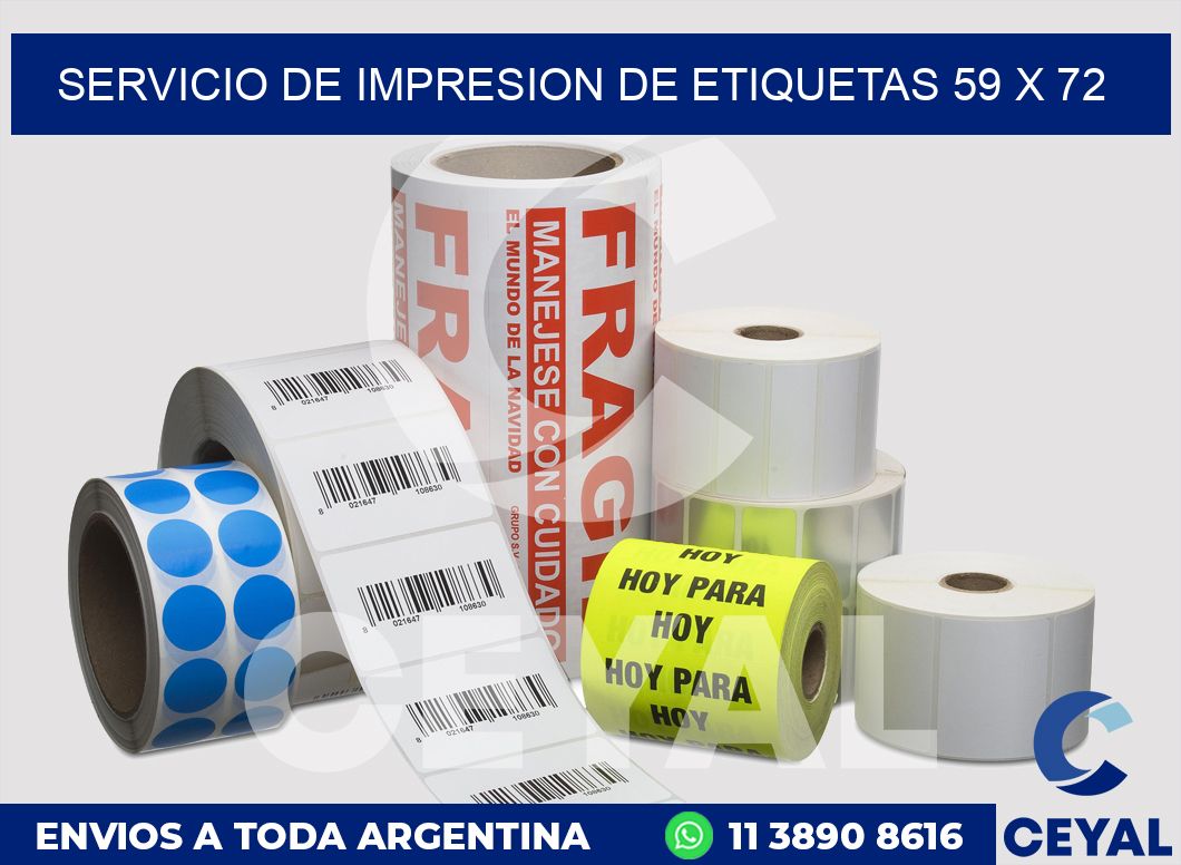 servicio de impresion de etiquetas 59 x 72