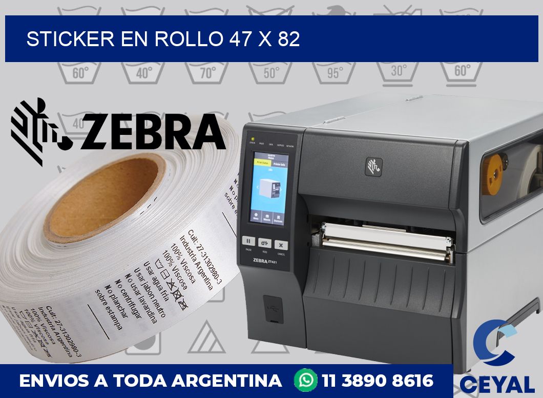 sticker en rollo 47 x 82