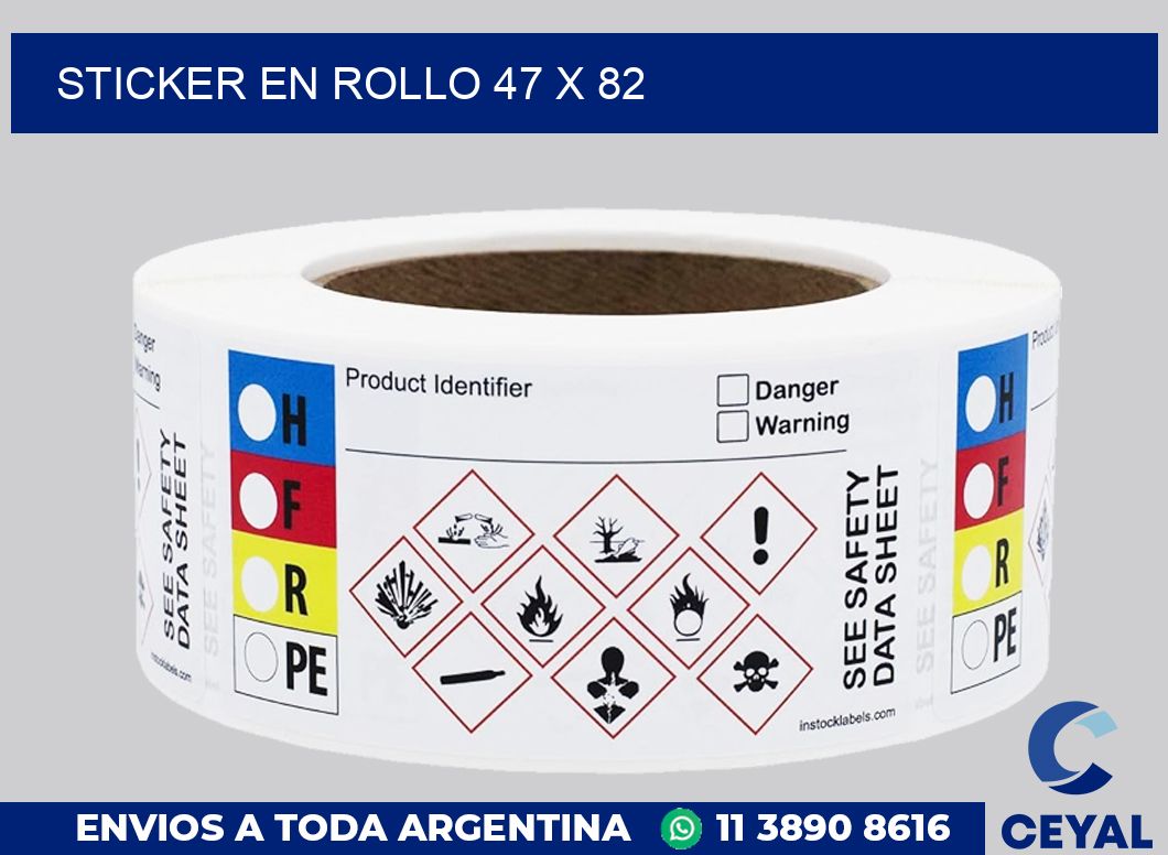 sticker en rollo 47 x 82