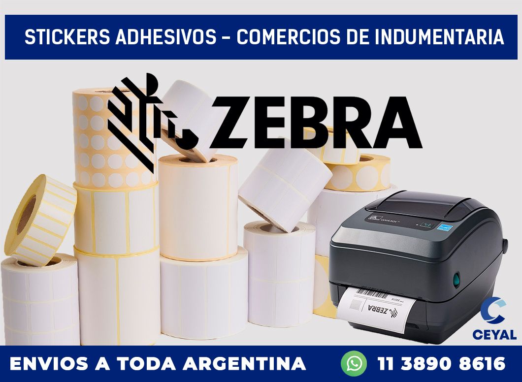 stickers adhesivos – Comercios de indumentaria