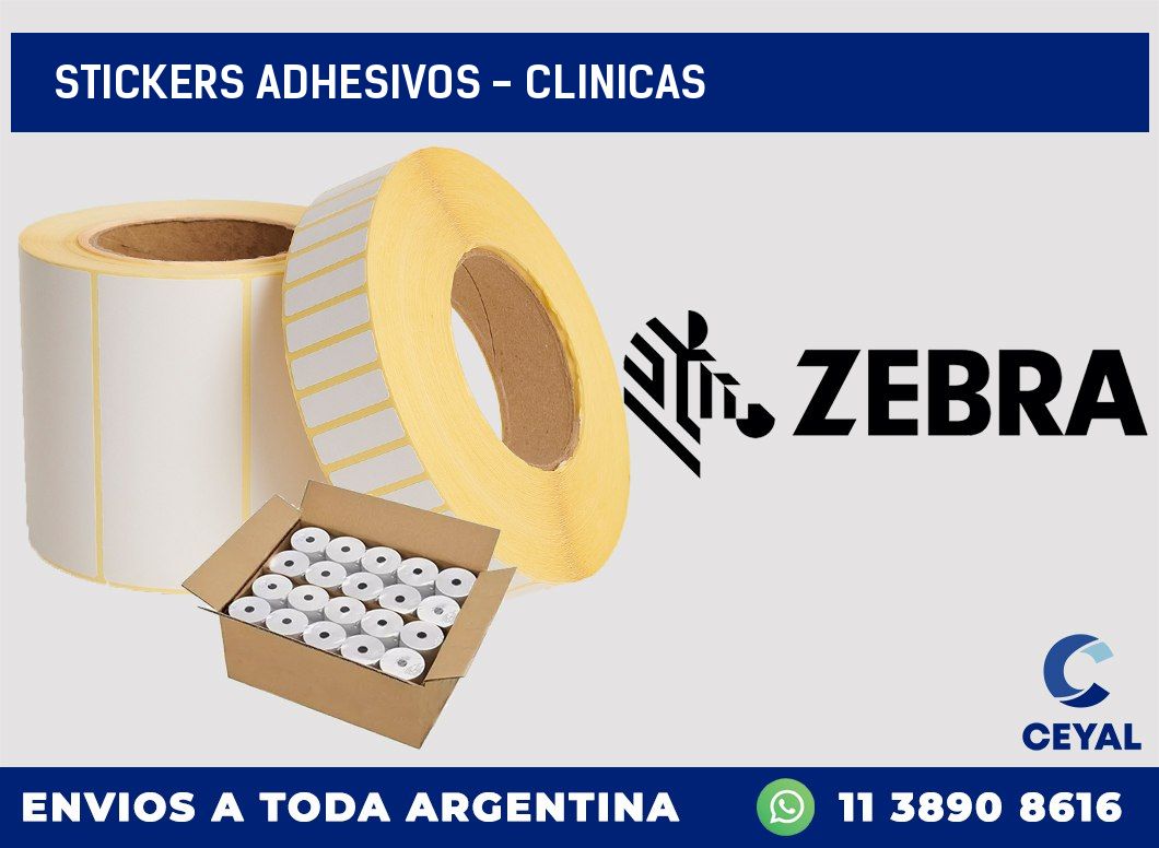 stickers adhesivos – clinicas