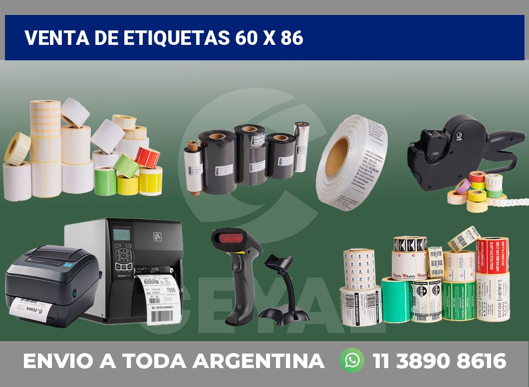 venta de etiquetas 60 x 86