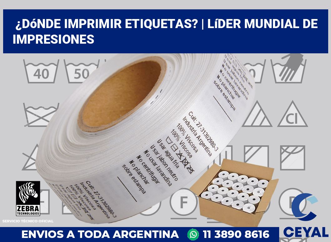 ¿Dónde imprimir etiquetas? | Líder mundial de impresiones