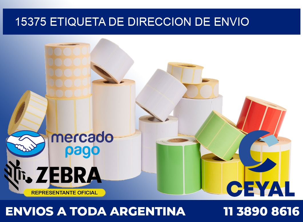 15375 Etiqueta de direccion de envio