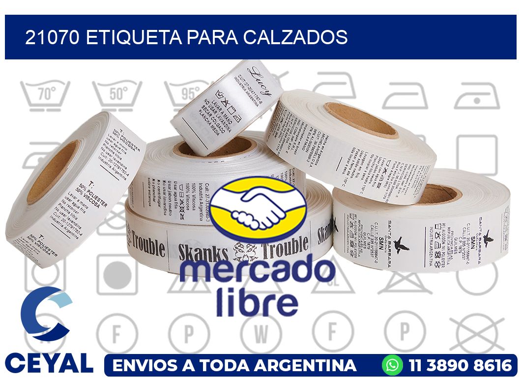 21070 Etiqueta para calzados
