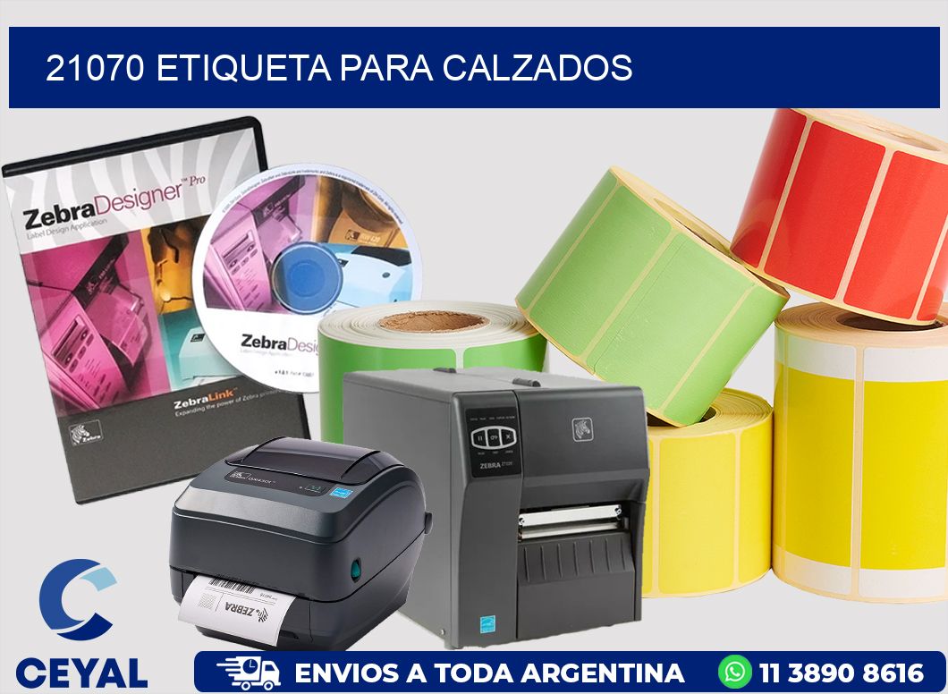 21070 Etiqueta para calzados