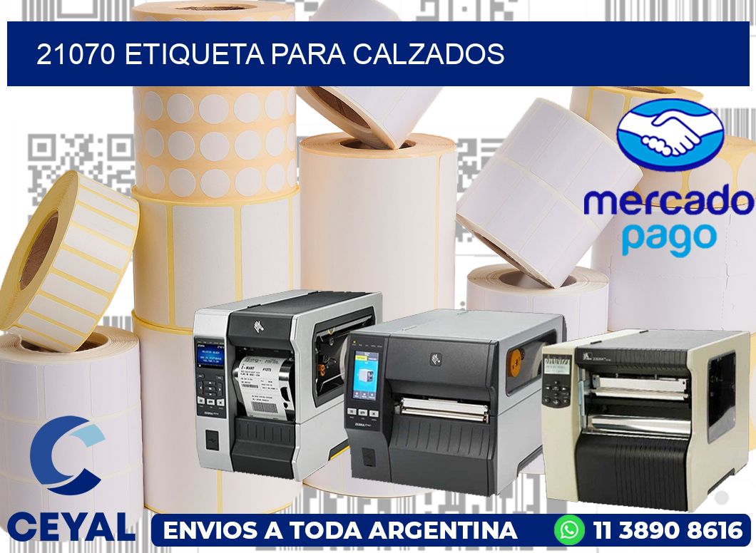21070 Etiqueta para calzados