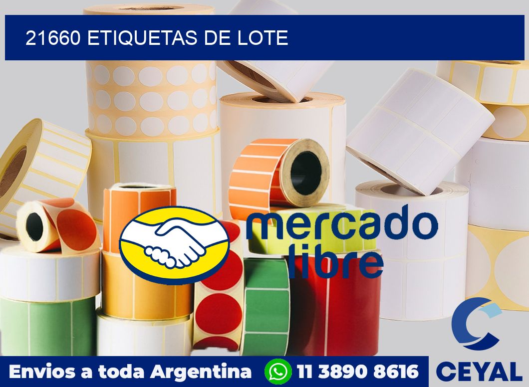 21660 Etiquetas de lote