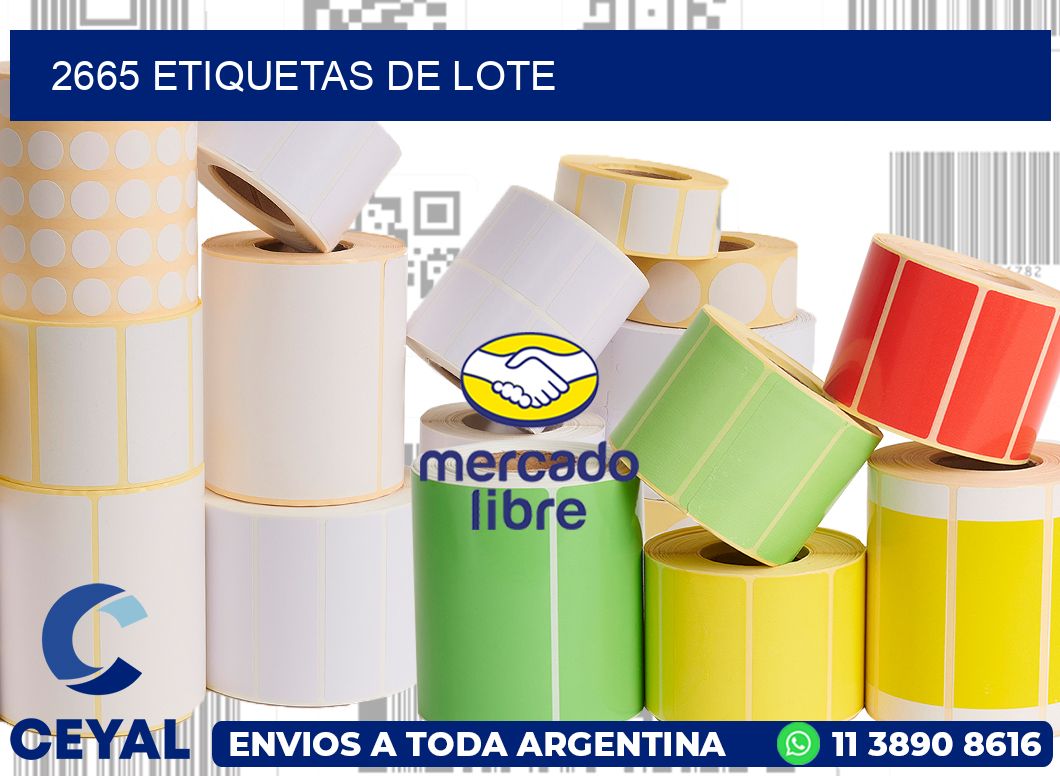 2665 Etiquetas de lote